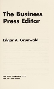 The business press editor /