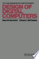 Design of Digital Computers : An Introduction /
