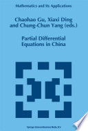 Partial Differential Equations in China /