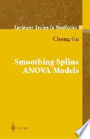 Smoothing spline ANOVA models /
