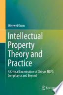 Intellectual property theory and practice : a critical examination of China's TRIPS compliance and beyond /