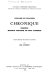 Chronique = Chronica magistri Guillelmi de Podio-Laurentii /