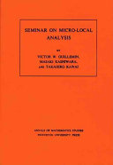 Seminar on micro-local analysis /