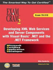 Developing XML web services and server components with Visual Basic .NET and the .NET framework /