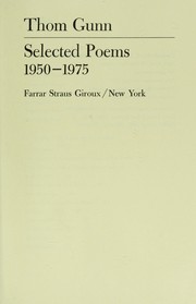 Selected poems, 1950-1975 /