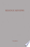 Residue Reviews/Rückstandsberichte /