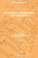 Extractive metallurgy of vanadium /