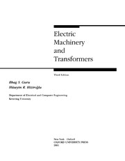 Electric machinery and transformers /
