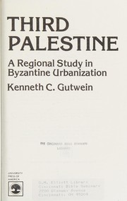 Third Palestine : a regional study in Byzantine urbanization /