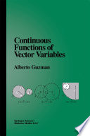 Continuous functions of vector variables /