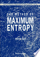 The method of maximum entropy /