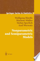 Nonparametric and Semiparametric Models /