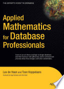 Applied mathematics for database professionals /