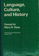 Language, culture, and history : essays /