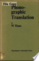 Phono-graphic translation /