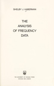 The analysis of frequency data /