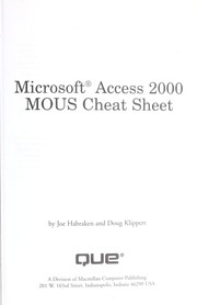 Microsoft Access 2000 MOUS cheat sheet /