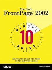 Microsoft FrontPage 2002 : 10 minute guide /