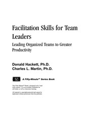 Facilitation skills for team leaders /