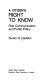 A citizen's right to know : risk communication and public policy /
