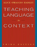 Teaching language in context /