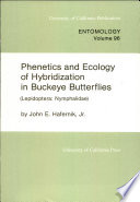 Phenetics and ecology of hybridization in buckeye butterflies (Lepidoptera:Nymphalidae) /