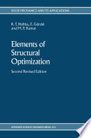 Elements of Structural Optimization /