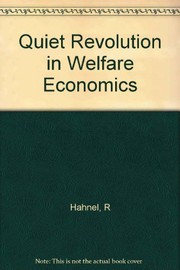 Quiet revolution in welfare economics /