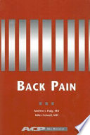 Back pain : a guide for the primary care physician /