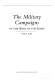 The military campaigns of the Wars of the Roses /