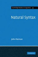 Natural syntax : iconicity and erosion /
