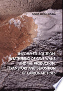 Incomplete solution : weathering of cave walls and the production, transport and deposition of carbonate fines /