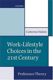 Work-lifestyle choices in the 21st century : preference theory /