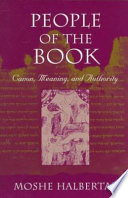 People of the book : canon, meaning, and authority /