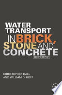 Water transport in brick, stone, and concrete /