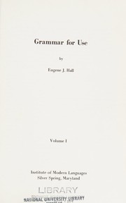 Grammar for use /