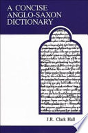 A concise Anglo-Saxon dictionary /