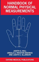 Handbook of normal physical measurements /