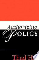 Authorizing policy /