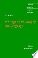 Writings on philosophy and language /