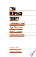 Item response theory : principles and applications /