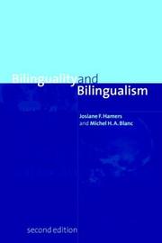 Bilinguality and bilingualism /