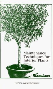 Maintenance techniques for interior plants /