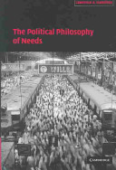 The political philosophy of needs /