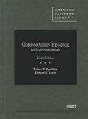 Corporation finance : cases and materials /