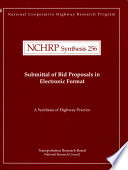 Submittal of bid proposals in electronic format /