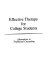 Effective therapy for college students /