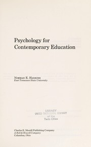 Psychology for contemporary education /