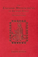 The English manuscripts of Richard Rolle : a descriptive catalogue /