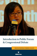 Introduction to public forum and Congressional debate /